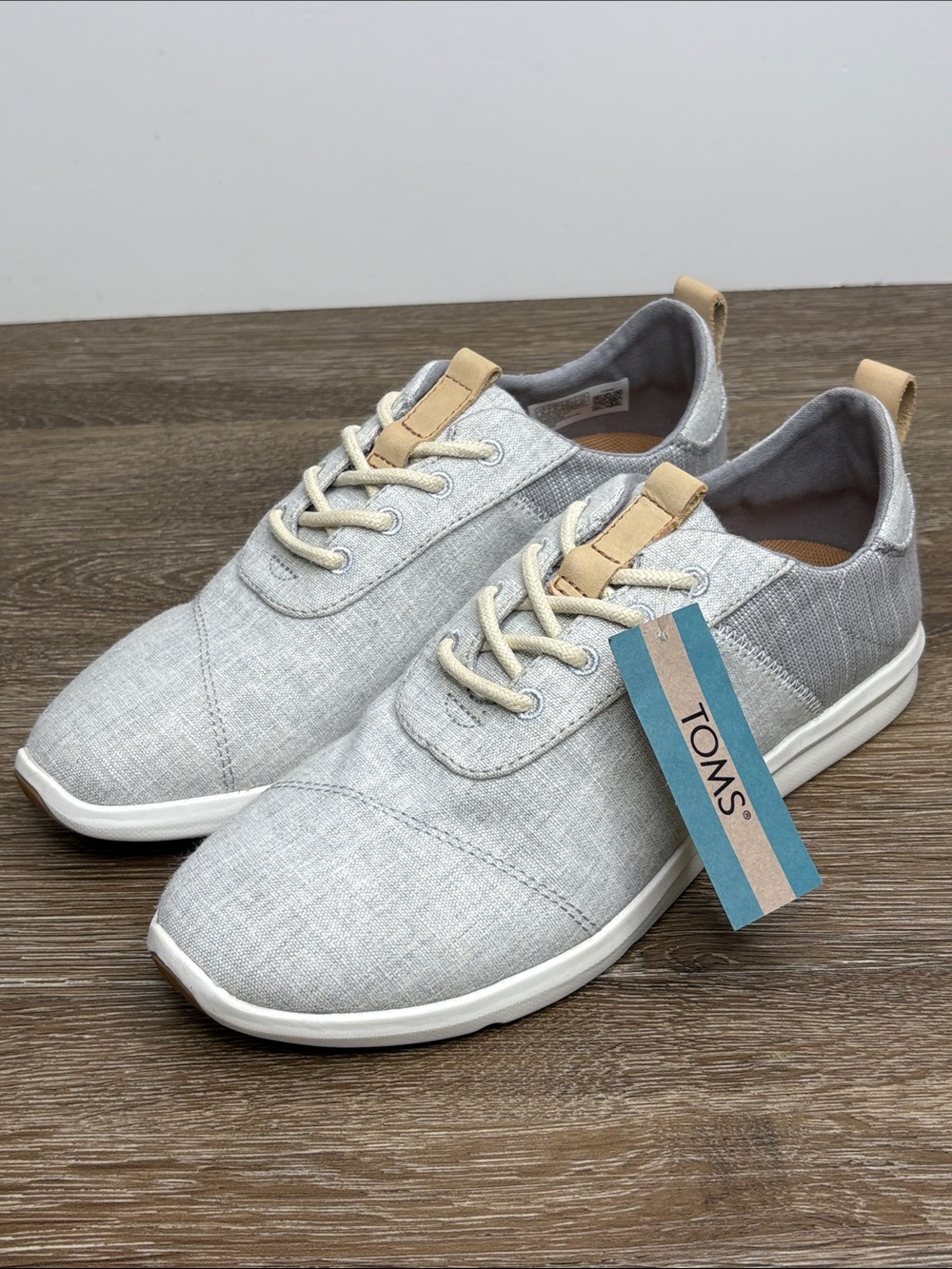 TOMS Cabrillo Women’s Sneakers Drizzle Grey Chambray Mix Size 8 NWT